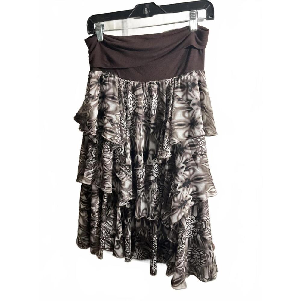 Lapis Stylish Multi-Layered Ruffled Skirt Large